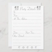 ユニーククリスマス風雪 招待状 (裏面)