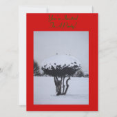 ユニーククリスマス風雪 招待状 (正面)