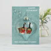 ユニーククリスマス飾りゲーファンシーゼ雪フラット シーズンカード (スタンド正面)