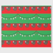 ユニーククリスマス ラッピングペーパー (フラット)