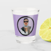 ユニーククールカスタムおもしろいパーソナライズされたGift写真 ショットグラス (正面)