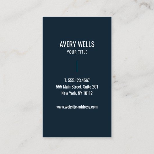 ユニーククール芸術的カラフル抽象芸術絵を描が 名刺 (裏面)