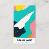 ユニーククール芸術的カラフル抽象芸術絵を描が 名刺 (正面)