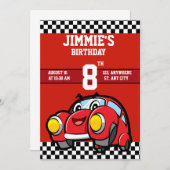 ユニーククール誕生日招待状 招待状 (正面/裏面)