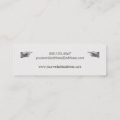 ユニークグランジスタイルヴィンテージスモールブラックビジネス1 スキニー名刺 (裏面)