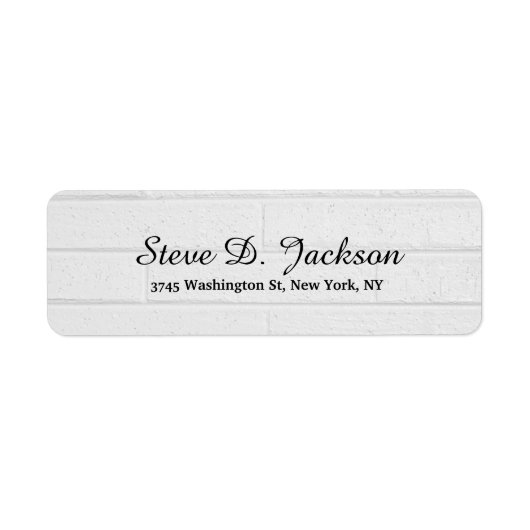 ユニークグレーの壁モダンエレガント文字の手書き ラベル (正面)