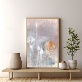 ユニークグレーモダンミニマル抽象芸術アートポスター ポスター