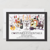 ユニークコスチューム&カクテルハローウィンパーティ 招待状 (正面)