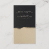 ユニークコンテンポラリーモダン抽象芸術 名刺 (裏面)