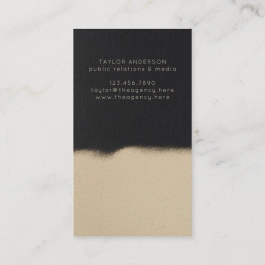 ユニークコンテンポラリーモダン抽象芸術 名刺 (裏面)