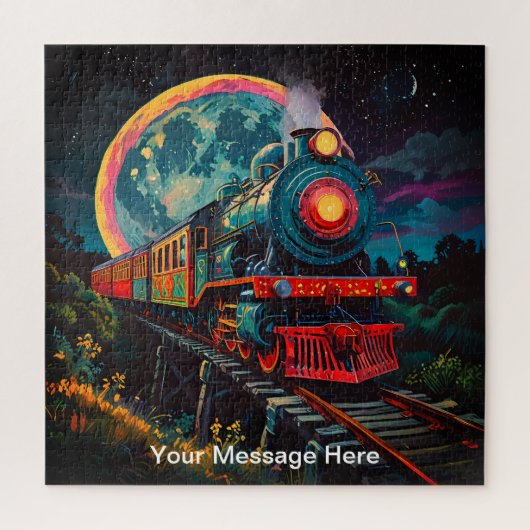 ユニークサイケデリックおもしろいパーソナライズされた ジグソーパズル (縦)