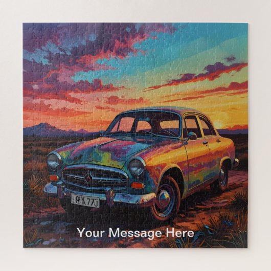 ユニークサイケデリックおもしろいパーソナライズされた ジグソーパズル (縦)