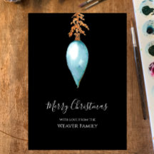 ユニークシンプルブルーウォーター色クリスマスボーブル