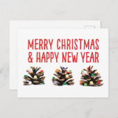 ユニークシンプル祭日ピネコーン葉書 シーズンポストカード (正面/裏面)