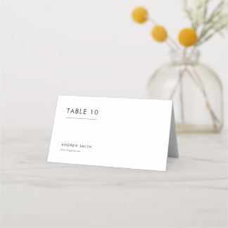 ユニークシンプルBlack & White Meal Choice 結婚's プレイスカード
