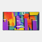 ユニークスタイリッシュカラフル抽象芸術 デスクマット (正面)