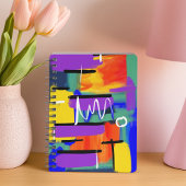 ユニークスタイリッシュカラフル抽象芸術 プランナー手帳