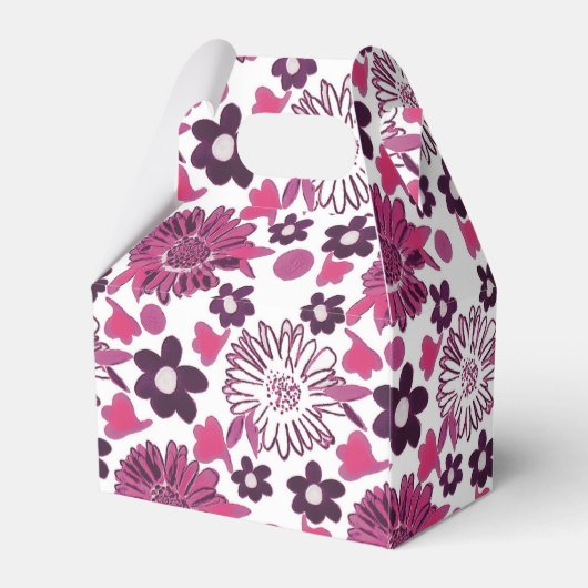 ユニークスタイリッシュフローラヴィンテージパターン フェイバーボックス (裏面サイド)