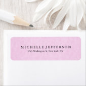 ユニークスタイリッシュモダンエレガントピンク ラベル (インサイチュ)