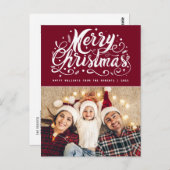 ユニークスタイリッシュモダン言葉 ポストカード (正面/裏面)