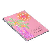 ユニークスタイリッシュモダンPalm Tree and Sun ノートブック (右側)