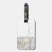 ユニークスタイリッシュ壁ホワモダンイ平シンプル面 ラゲッジタグ (裏面縦)