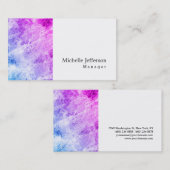 ユニークスタイリッシュ壁ホワモダンイ平シンプル面 名刺 (正面/裏面)