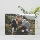 ユニークスタイリッシュ文字 | メリークリスマス シーズンカード (スタンド正面)