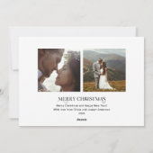 ユニークスタイリッシュ文字 | メリークリスマス シーズンカード (裏面)