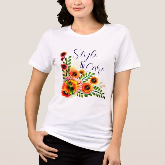 ユニークスタイル気にと女子Tシャツ トライブレンドTシャツ (正面)