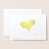 ユニークスパローすべての行事カスタム実在 箔カード (裏面封筒付き)