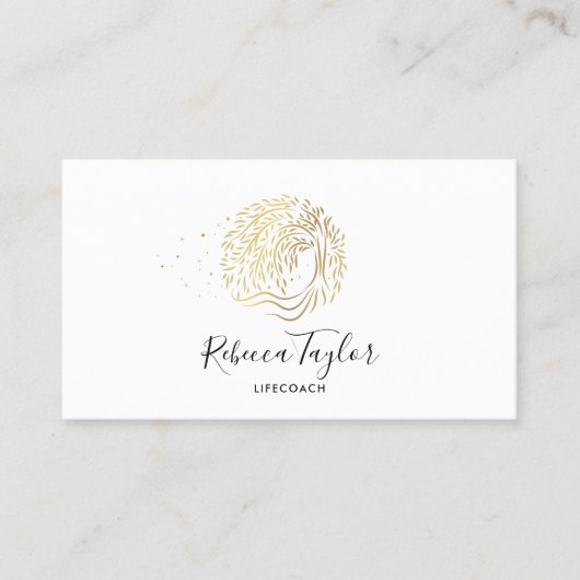 ユニークセラピストライフコーチヤナギの木の人生 名刺 (正面)