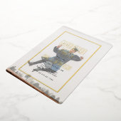 ユニークタイポグラフィオーバーレイ2写真卒業 箔招待状 (回転した状態)