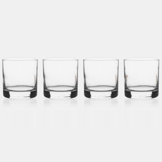 ユニークダートパーソナライズされたイニシャル ウイスキーグラス (右)