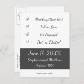 ユニークチェックリスト日付の保存 案内ポストカード (正面/裏面)