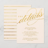 ユニークチャンパモダンンと金ゴールドスクリプト挿入カード エンクロージャーカード (正面/裏面)