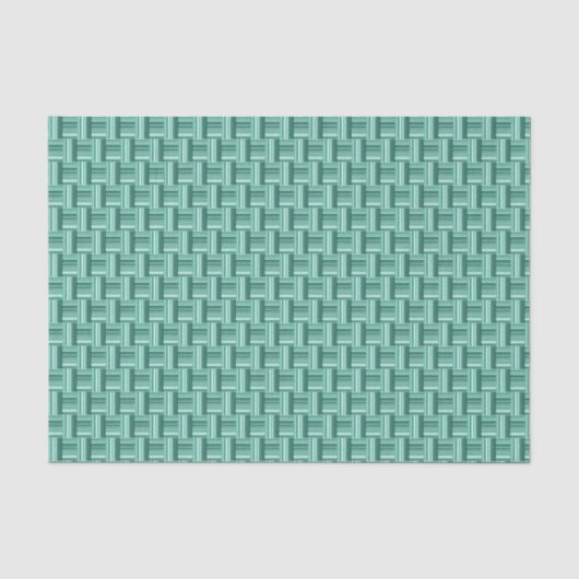 ユニークティール（緑がかった色）グリーンパターン 薄葉紙 (正面)