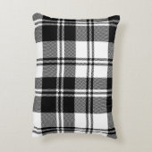 ユニークデザインかわいいおもしろい犬タータンチェック格子状クリスマス アクセントクッション (裏面(縦))