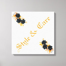 ユニークデザインモダンスタイリッシュフローラ キャンバスプリント