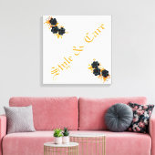 ユニークデザインモダンスタイリッシュフローラ キャンバスプリント (インサイチュ (リビング))