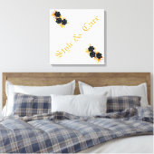 ユニークデザインモダンスタイリッシュフローラ キャンバスプリント (インサイチュ (寝室))