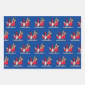 ユニークデザイン |クリスマス格言ギフトラッピングPa ラッピングペーパーシート (正面3)