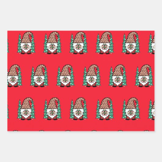 ユニークデザイン |クリスマス格言ギフトラッピングPa ラッピングペーパーシート (正面)