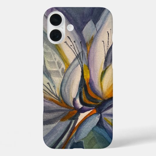 ユニークデザイン、抽象芸術はっきりしたカラー、フローラ Case-Mate iPhoneケース (裏面)