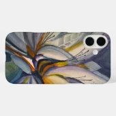ユニークデザイン、抽象芸術はっきりしたカラー、フローラ Case-Mate iPhoneケース (裏面 (横))