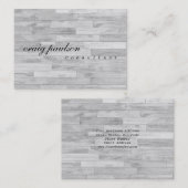 ユニークトレンディーシンプルパーケデザインコンサルタント 名刺 (正面/裏面)