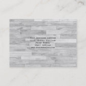 ユニークトレンディーシンプルパーケデザインコンサルタント 名刺 (裏面)