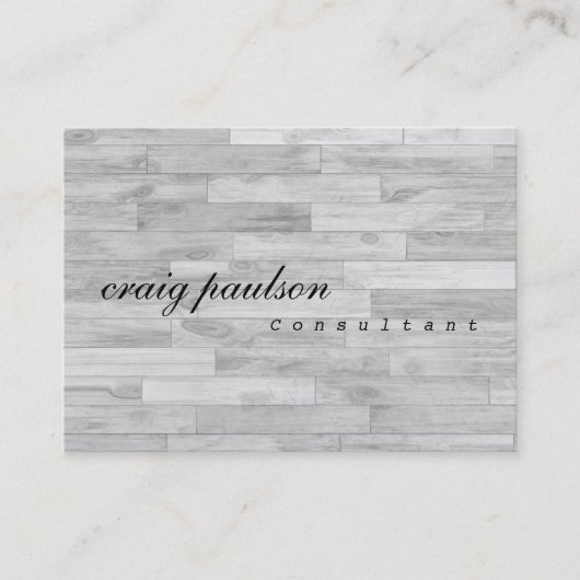 ユニークトレンディーシンプルパーケデザインコンサルタント 名刺 (正面)