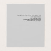 ユニークトレンディーライトグレープロフェッショナル 名刺 (内部フラット)