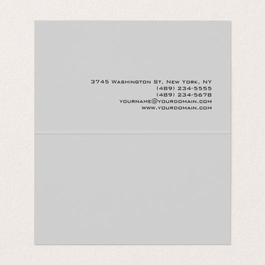 ユニークトレンディーライトグレープロフェッショナル 名刺 (内部フラット)